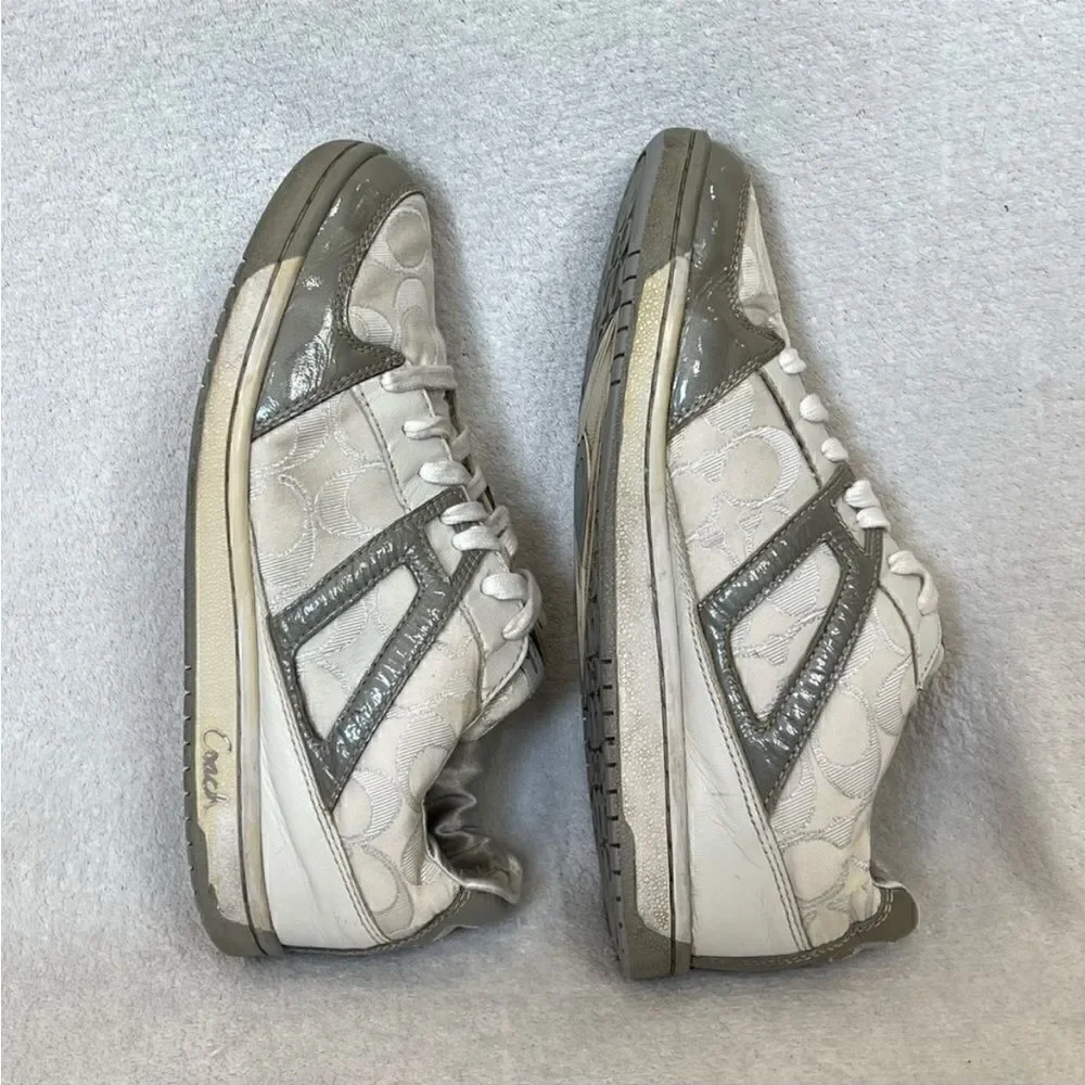 Coach Nova Signature C Silver Sneakers 9M